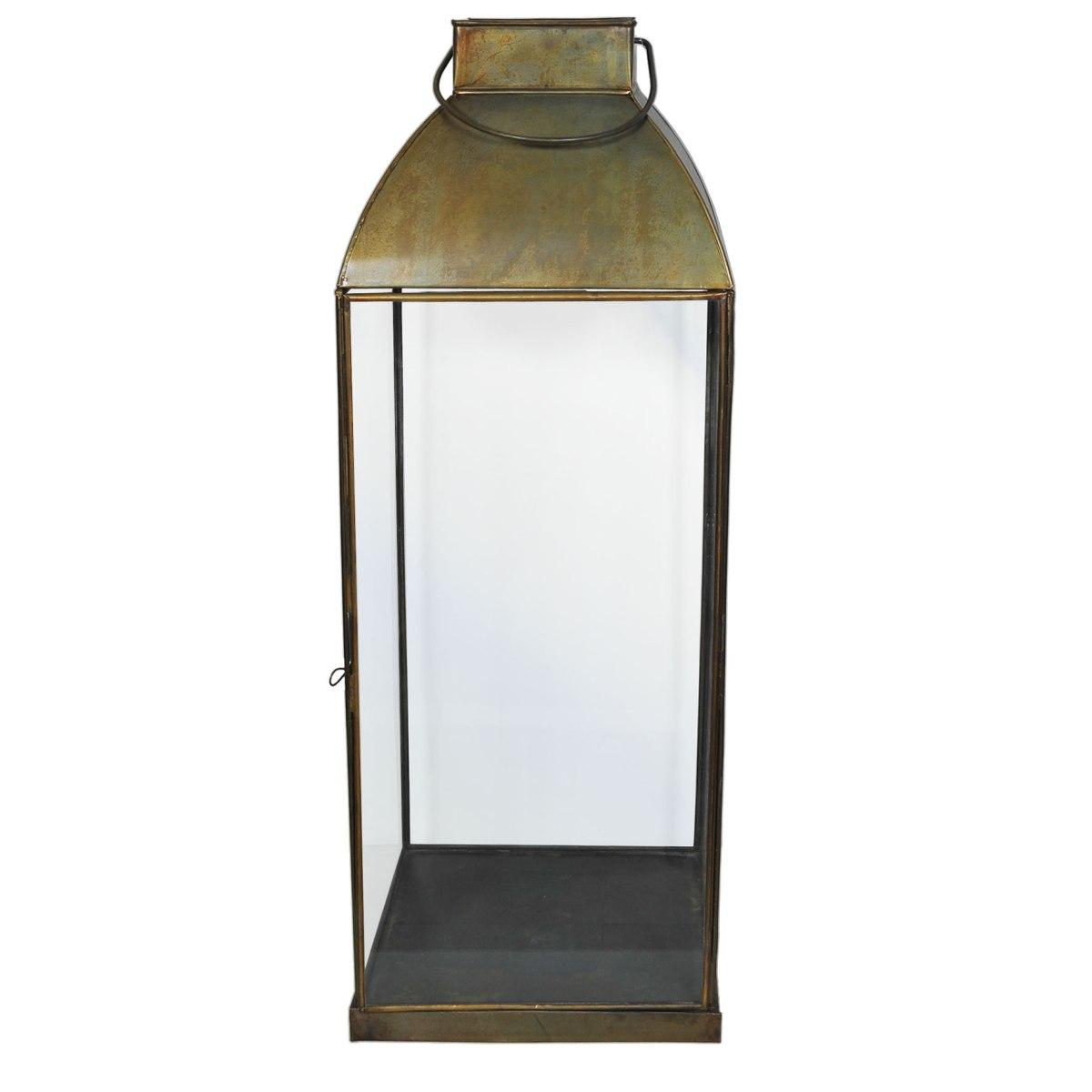 Lanterna cm.25x25x70 Metallo Bronzo Anticato |Innova