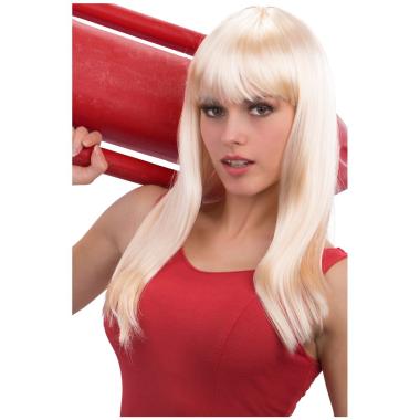 Parrucca Bionda Liscia Con Frangia |Carnival Toys