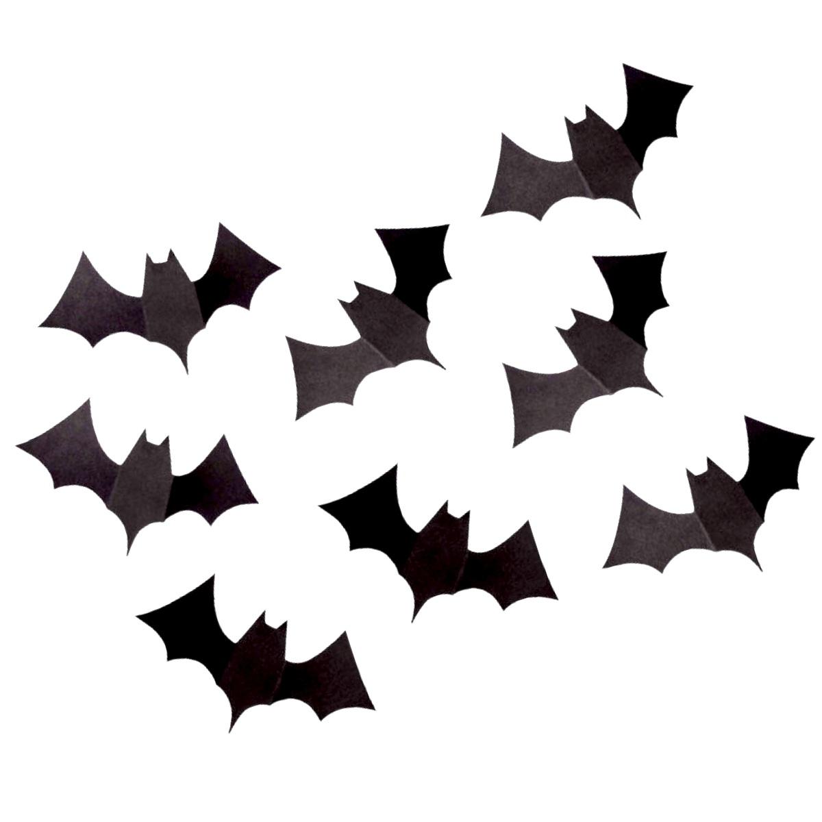 Pipistrelli adesivi in carta 8 pz 20 cm