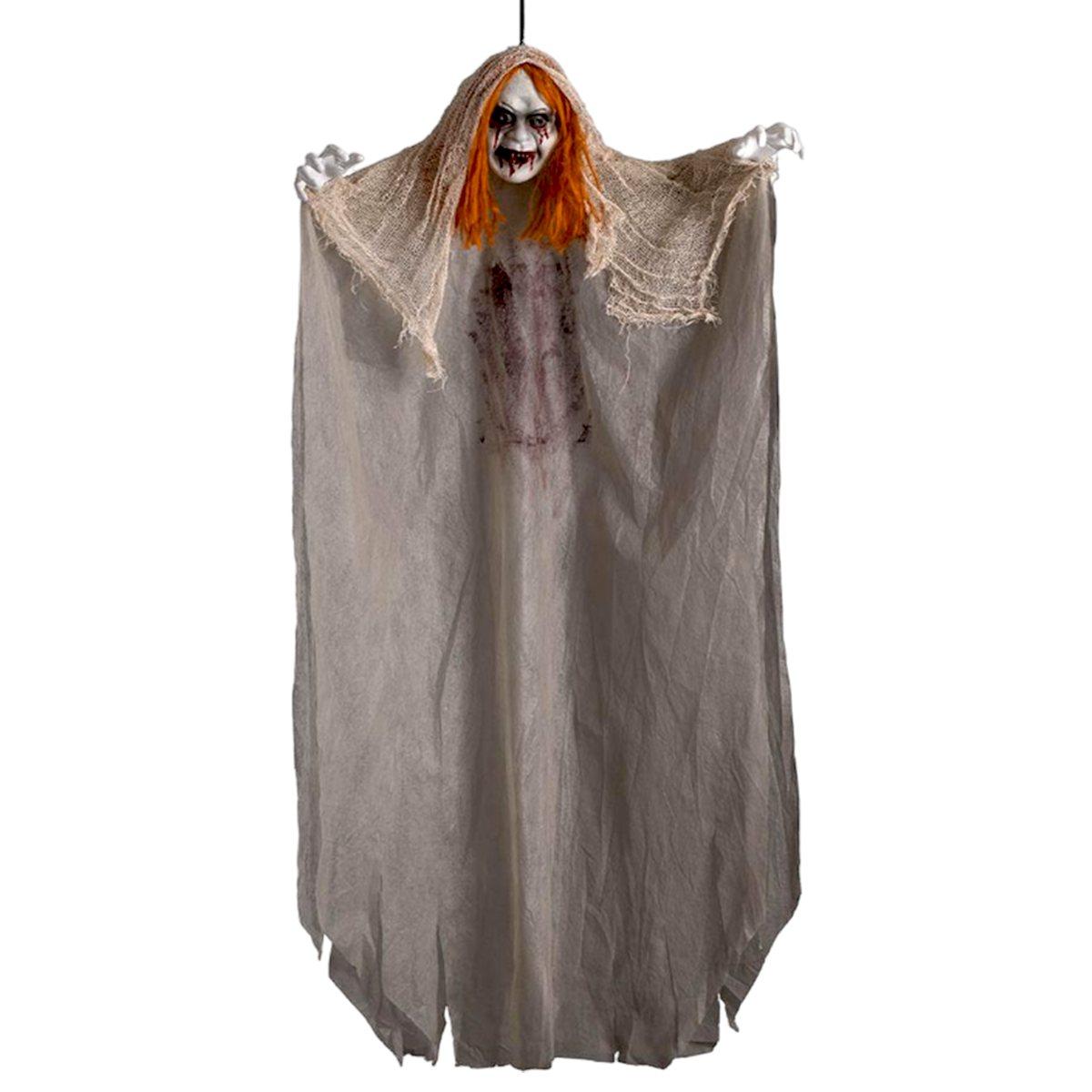 Scheletro Zombie cm.125 Con Capelli Arancioni |Carnival Toys