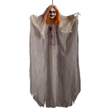 Scheletro Zombie cm.125 Con Capelli Arancioni |Carnival Toys