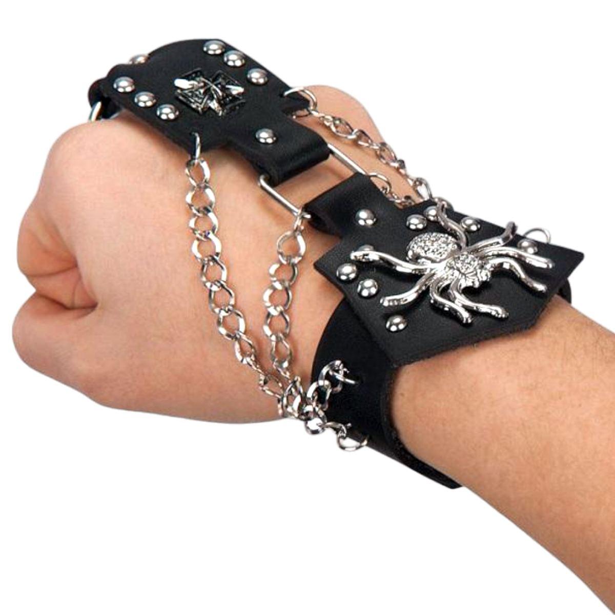 Bracciale Punk Rock Infradito Con Catene |Carnival Toys