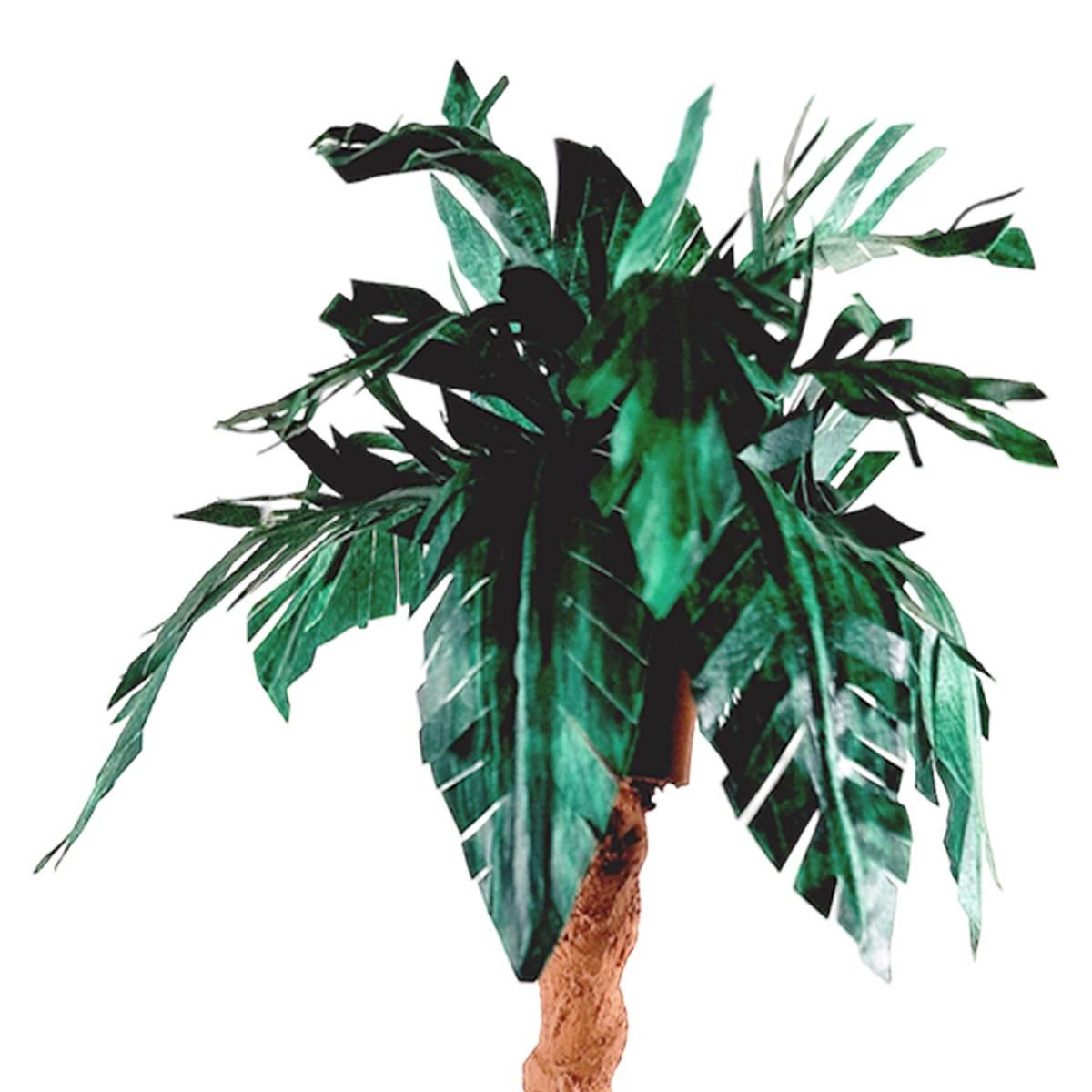 Albero Palma Verde con Innesto Fusto Legno cm.h25 | M2 Store