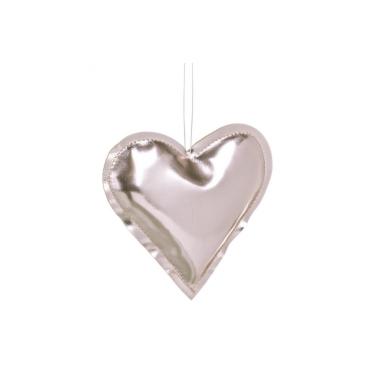 Cuore Ecopelle Oro cm.Ø11x2,5 |Bizzotto