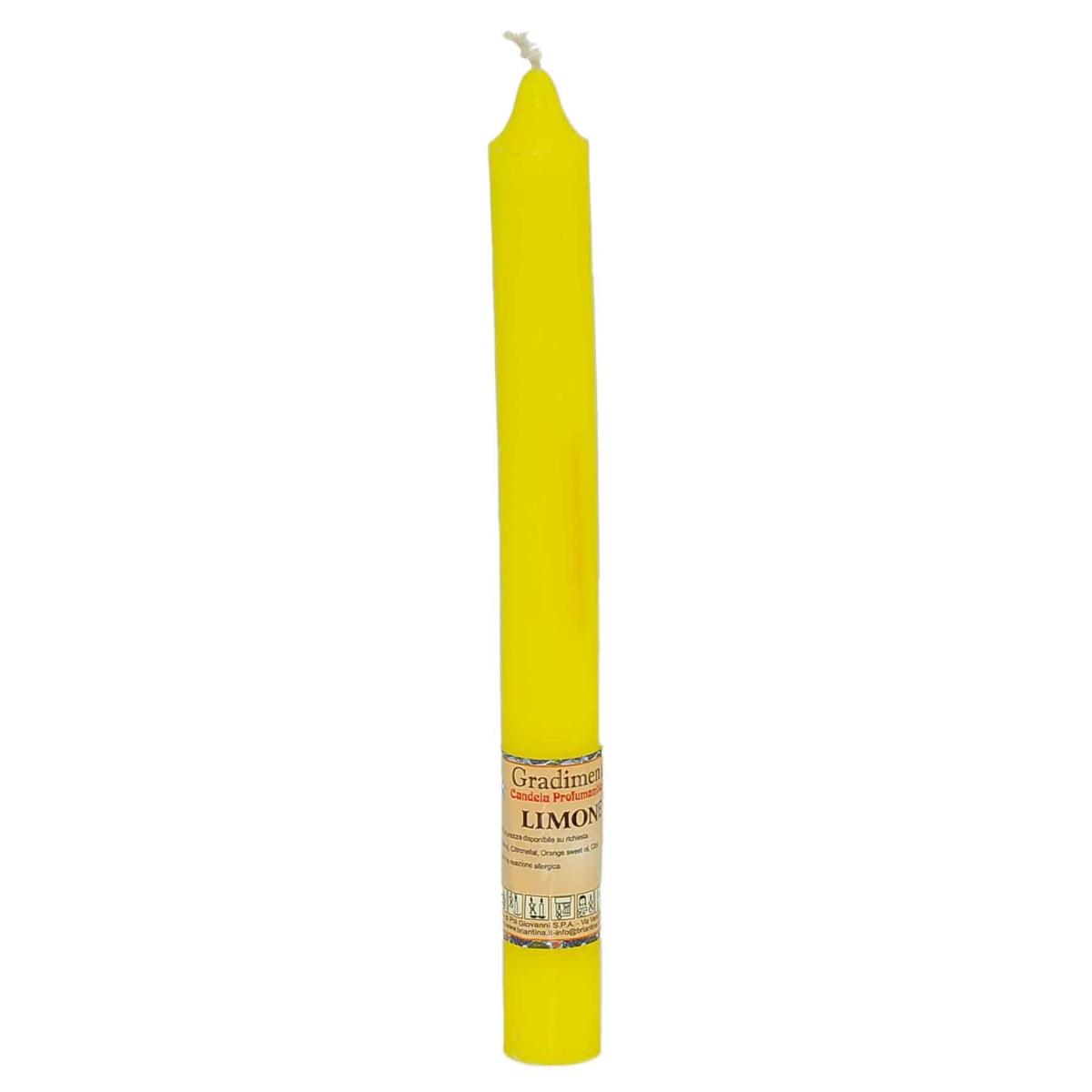 Candela h22 cm. Grad. Limone Gialla | M2 Store