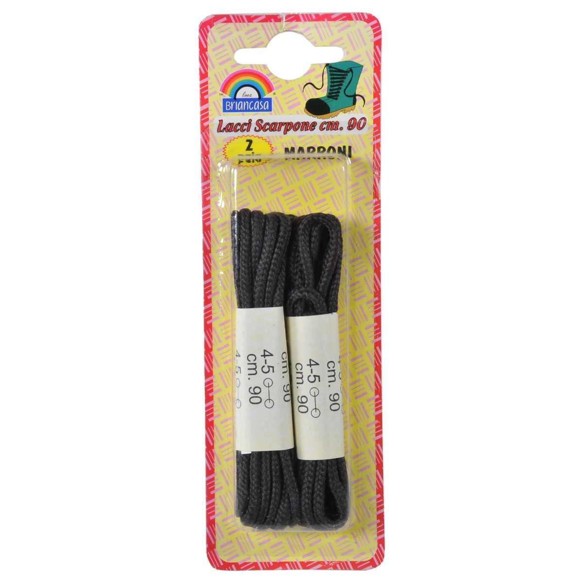 Lacci Scarponi Tondi 90 Marroni pz.2 | M2 Store