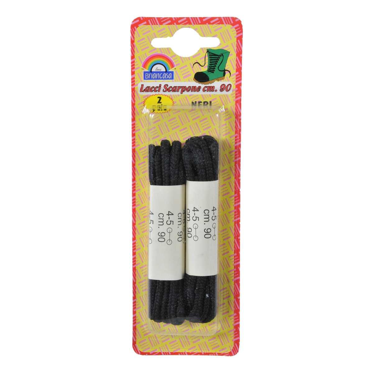 Lacci Scarponi Tondi 90 Nero pz.2 | M2 Store