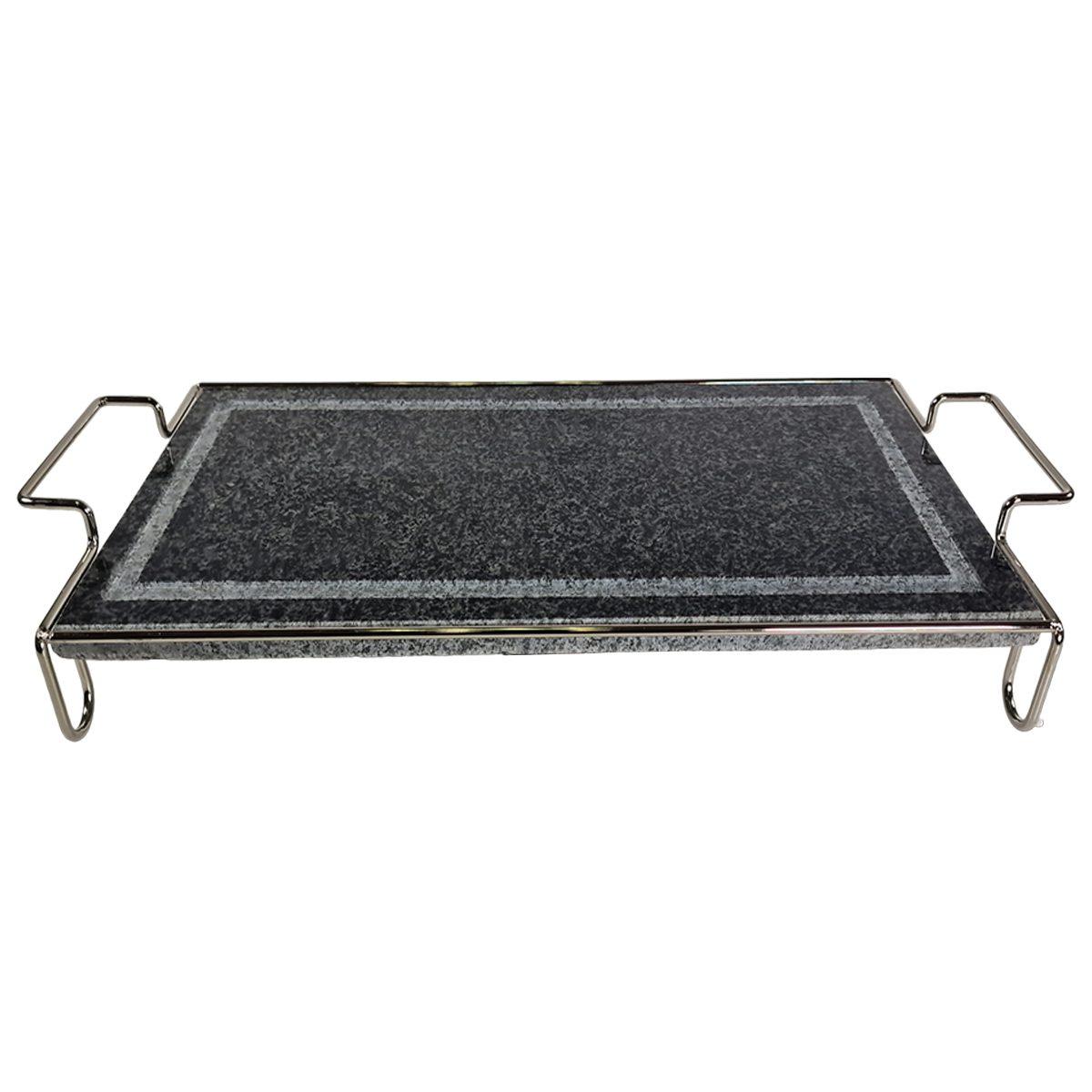 Ilsa Pietra Ollare Rettangolare con Stand + Vassoio - M2 Store (19x37 cm)