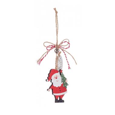 Babbo Natale Legno cm.8x5 |Bizzotto