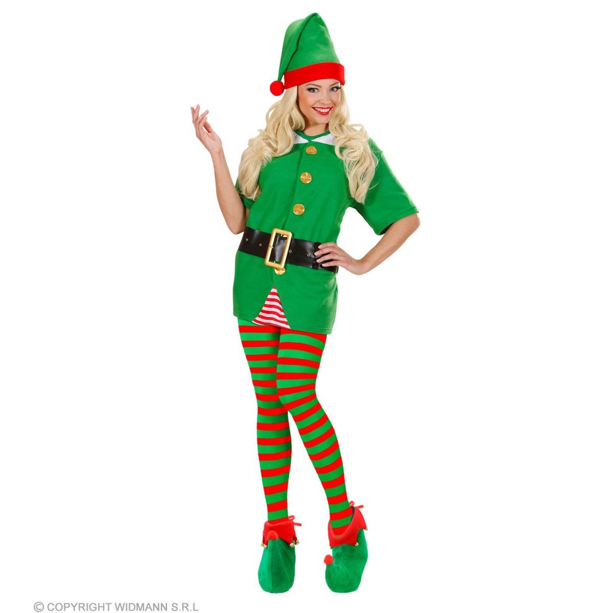 Collant Righe Verde E Rosso |Widmann