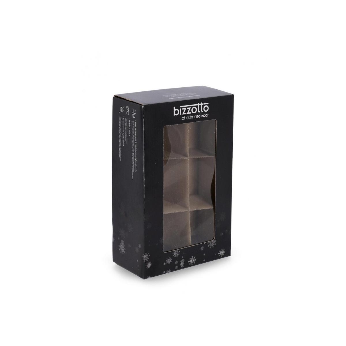 Pallina Natale Vetro cm.8 Righe Multicolor |Bizzotto