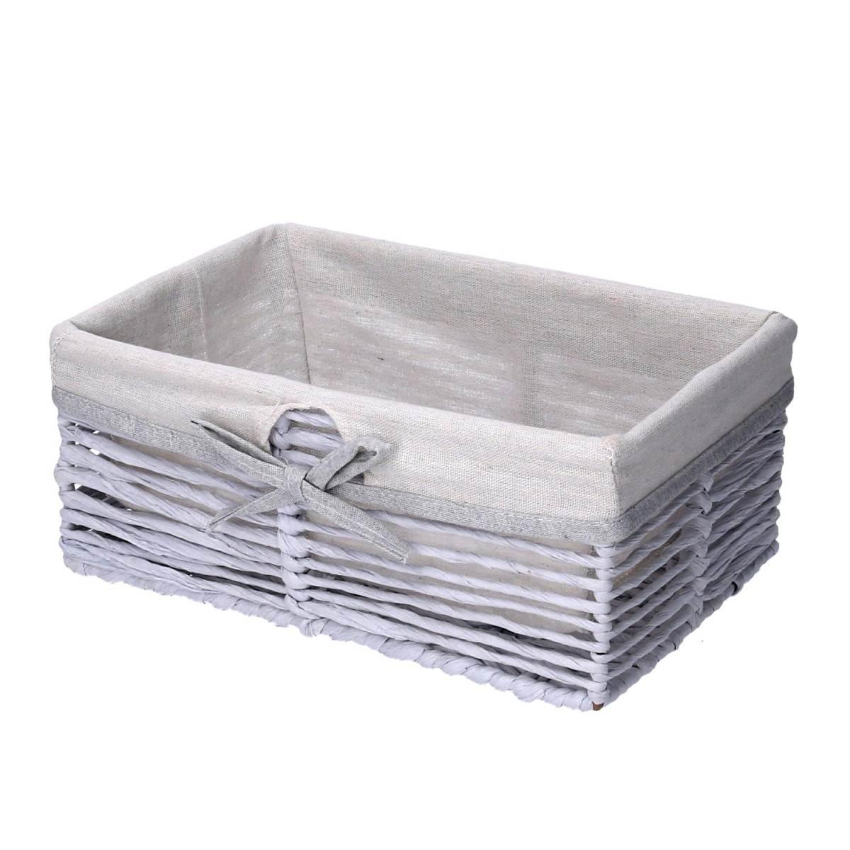 Cesto Carta Rettangolare Grigio cm.38x27xh16 | Vacchetti
