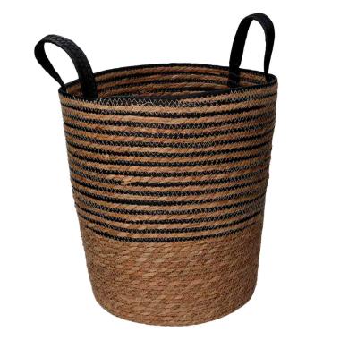Cesto Vimini Portaoggetti Nero cm.Ø36xh40 | Vacchetti