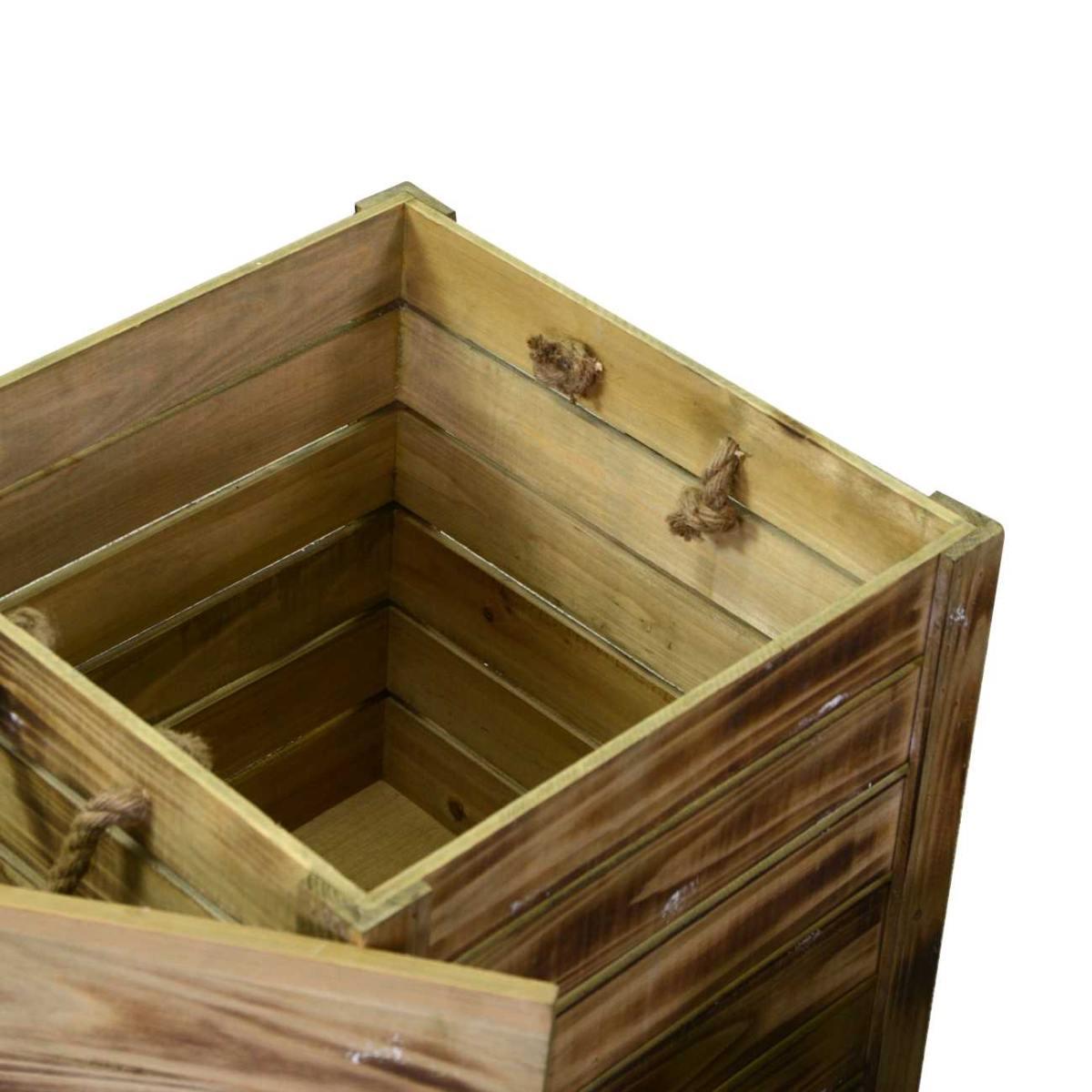 Scatola Portaoggetti Legno con Coperchio cm.29x29x30,5 | Vacchetti