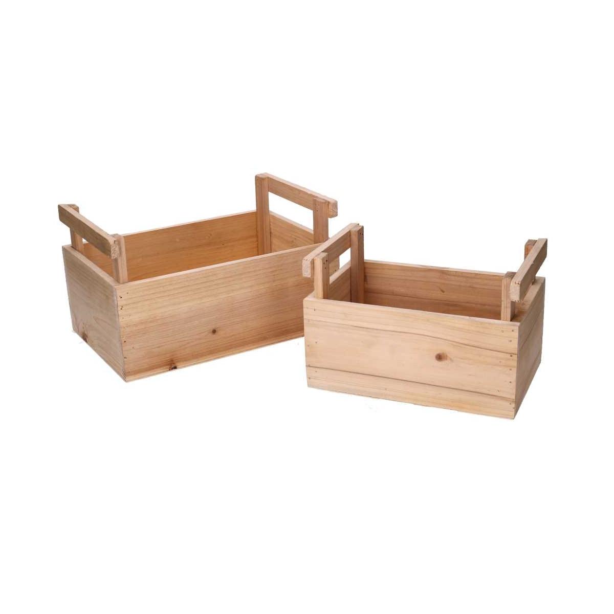 Cassetta Legno con Manici cm.26x18x15 | Vacchetti