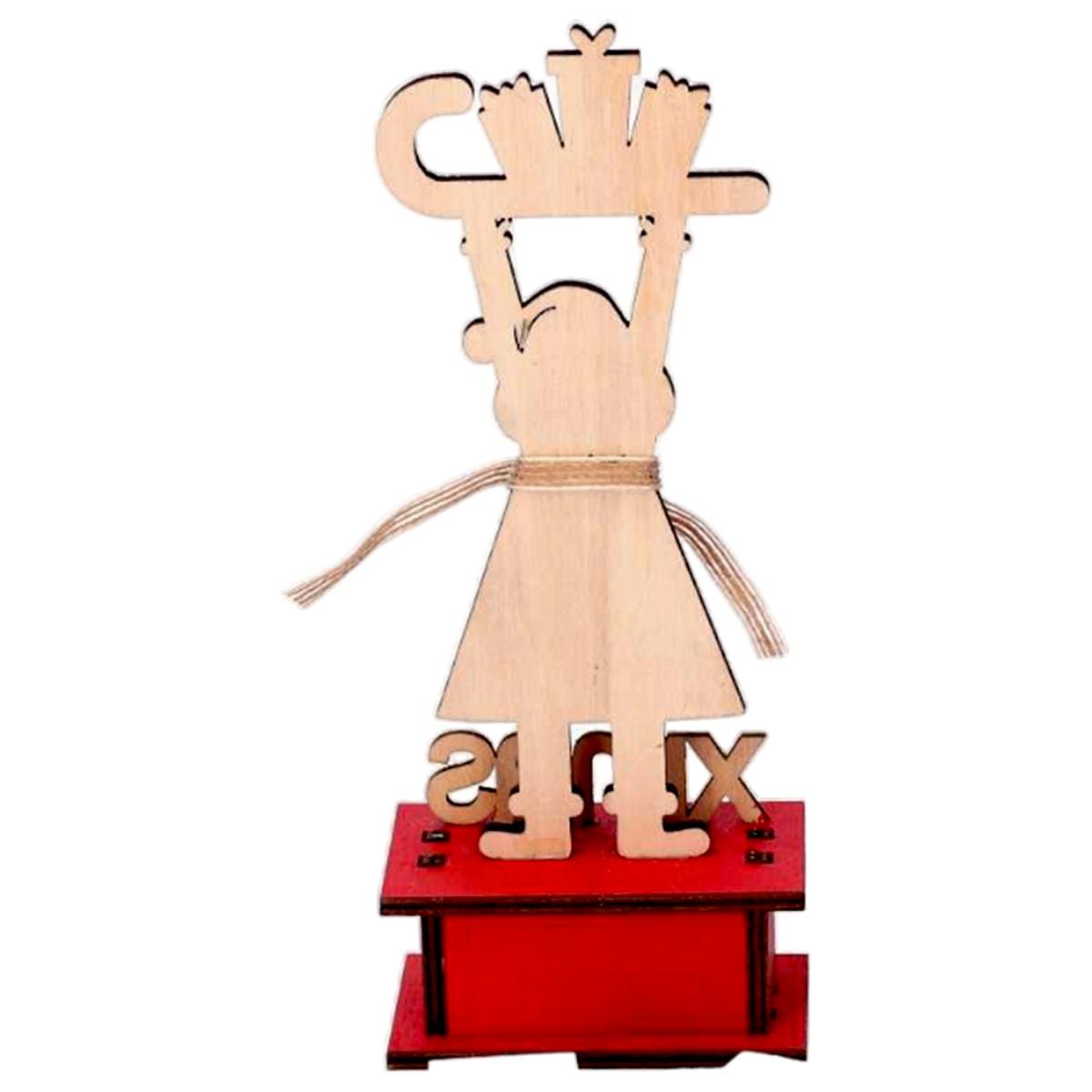 Calendario Avvento Legno conPupazzo di Neve cm.22,5