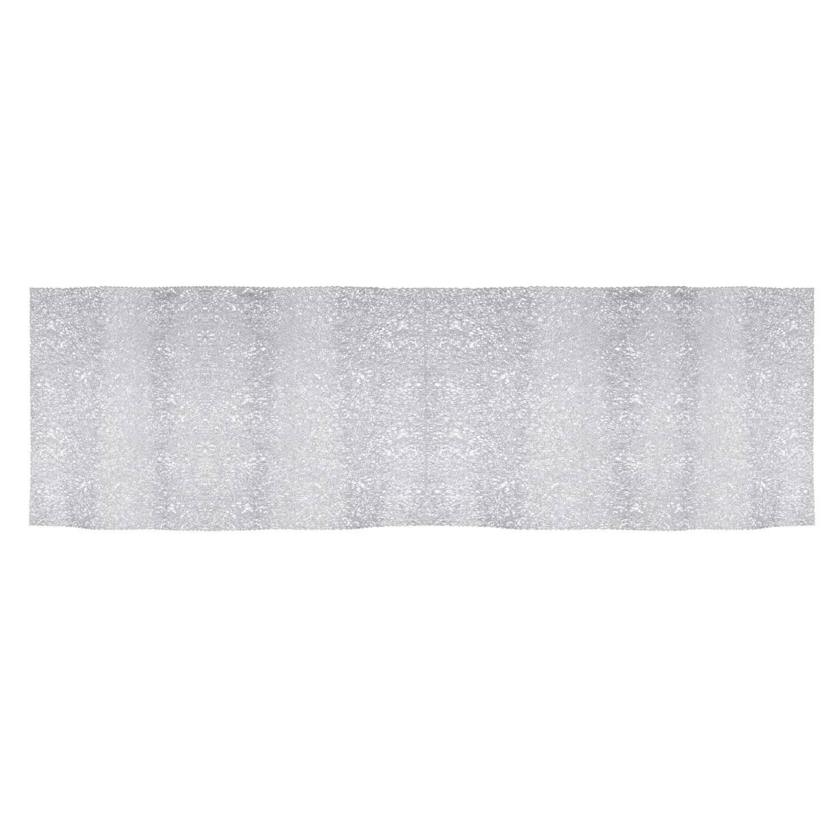 Runner cm.33x155 Rettangolare Argento Plastica | Vacchetti
