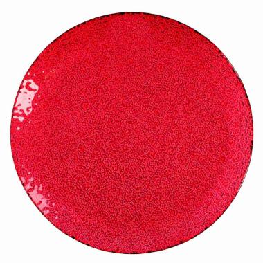 Piatto Tavola Vetro Rosso cm.Ø15 |Vacchetti