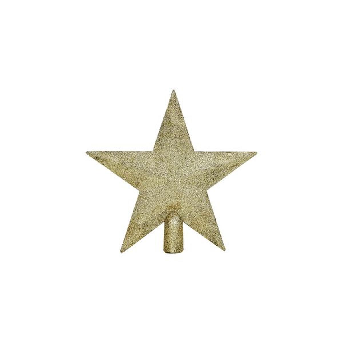 Puntale Albero Natale cm.20 Stella Oro Glitter |Cometa Collections