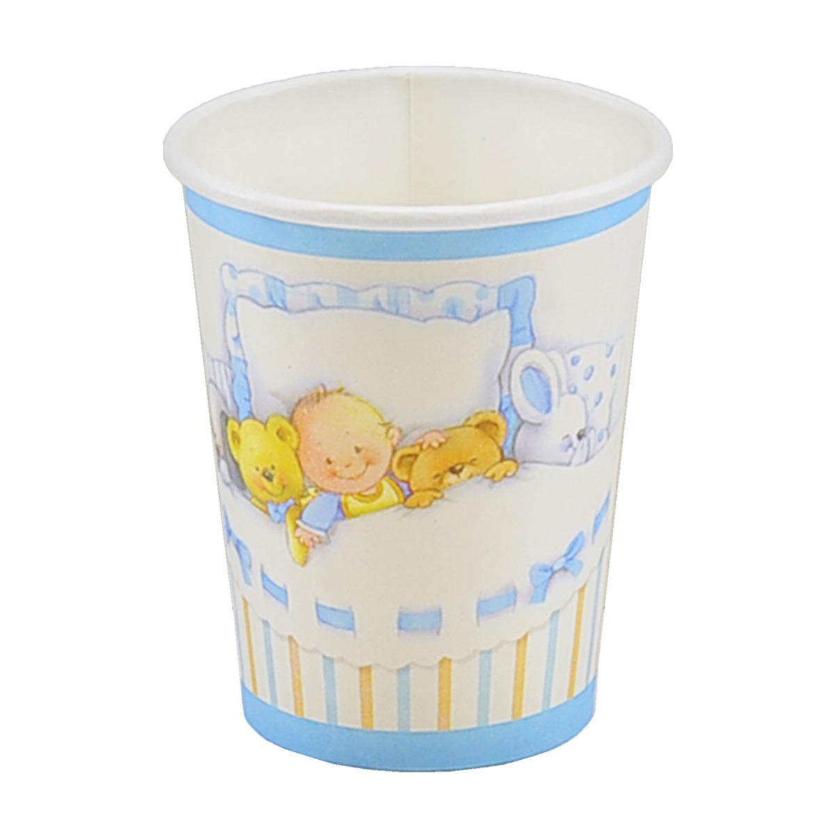 Bicchiere Carta Azzurro Cc.200 Set pz.10 |M2 Store