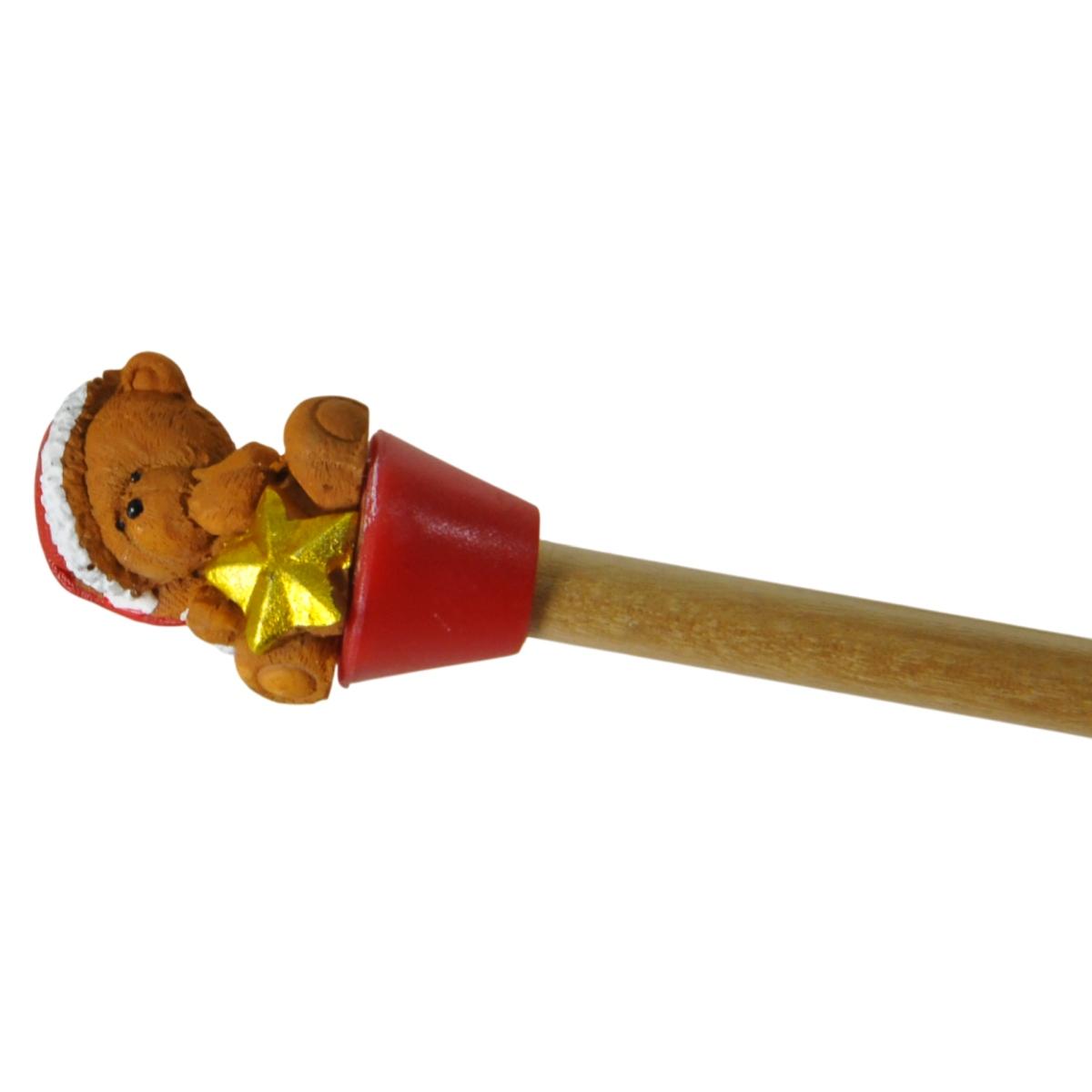 Gioco Matita Orso Natale cm.21 Assortita 2 Modelli |Bizzotto