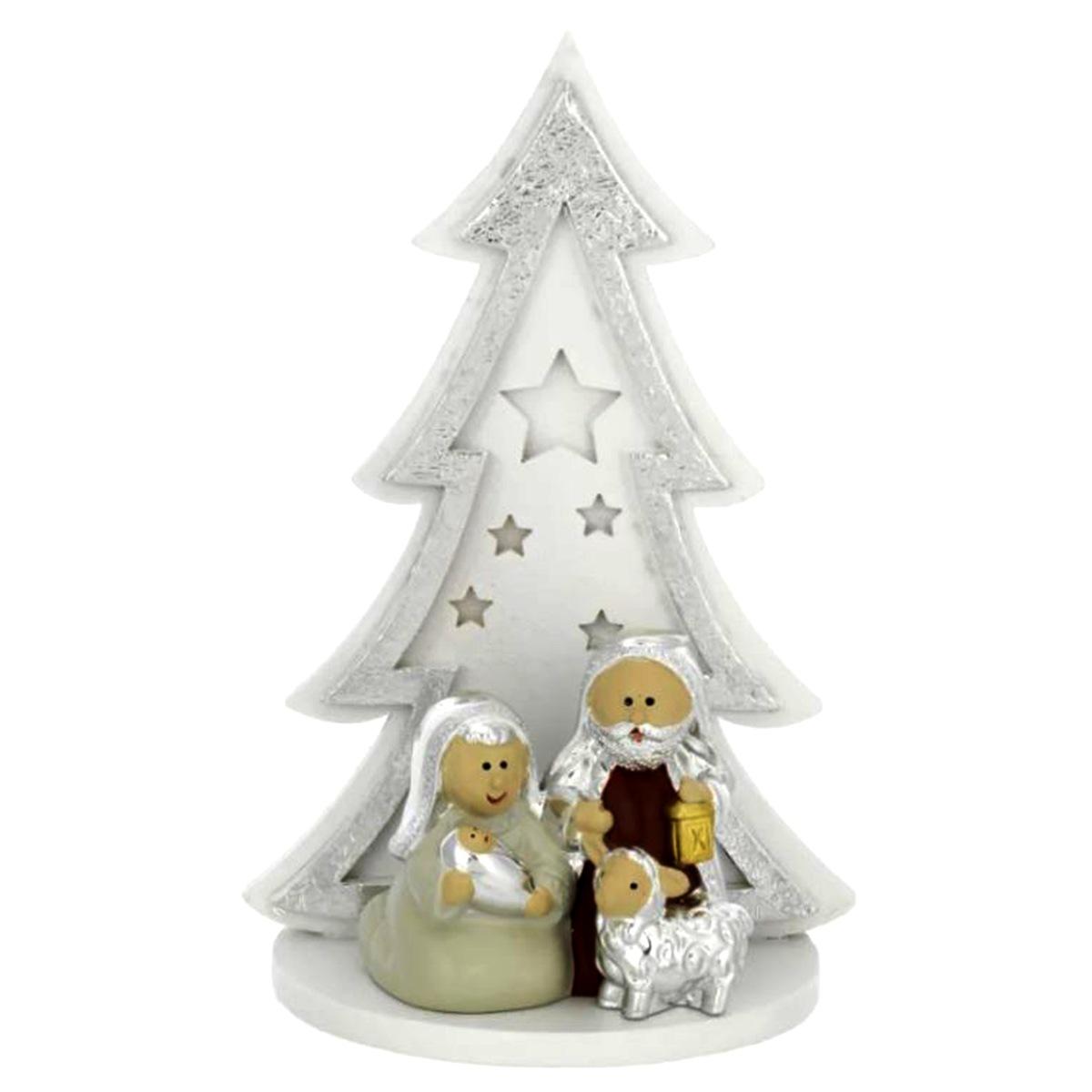 Natività cm.8,5 Stilizzata Bagutta con Albero |Bagutta