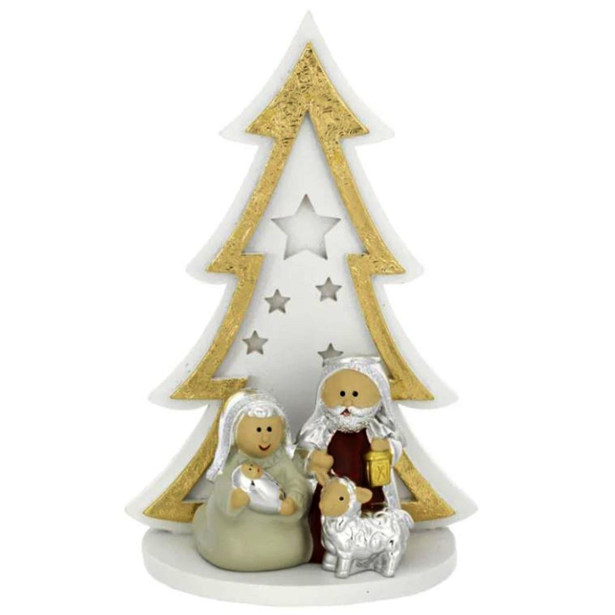 Natività cm.8,5 Stilizzata Bagutta con Albero |Bagutta