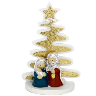 Natività cm.8,5 Stilizzata Bagutta con Albero |Bagutta