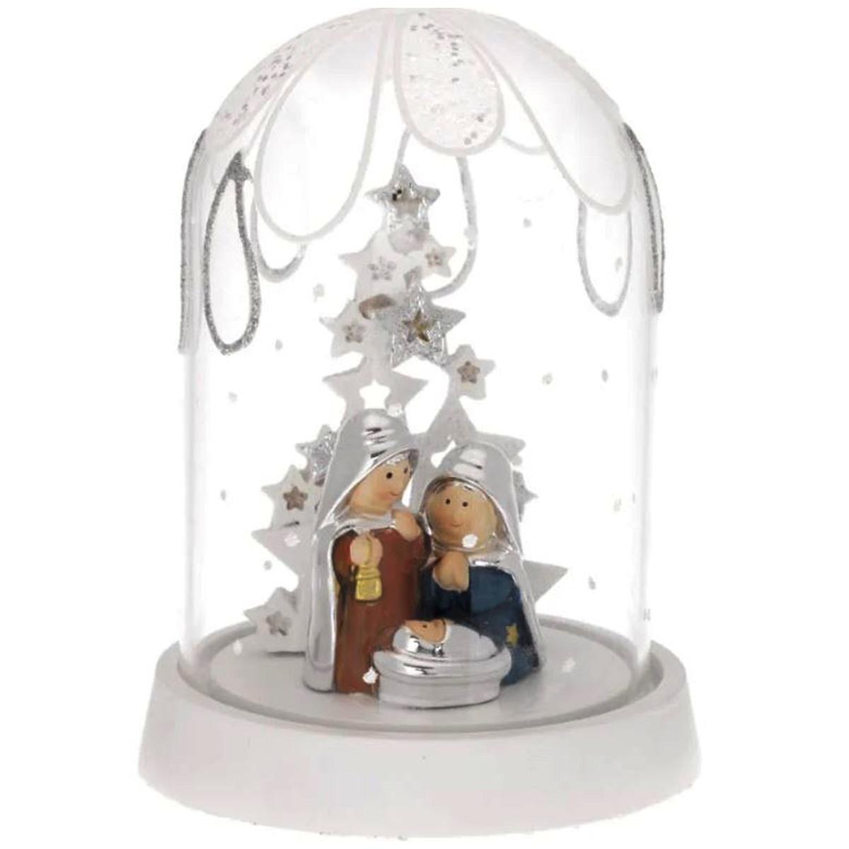 Natività cm.11,5 Stilizzata Bagutta con Cupola Vetro |Bagutta
