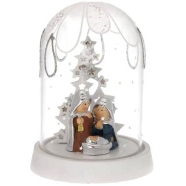 Natività cm.11,5 Stilizzata Bagutta con Cupola Vetro |Bagutta