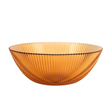 Ciotola Cucina Vetro Groove Ambra cm.Ø21 |H&H