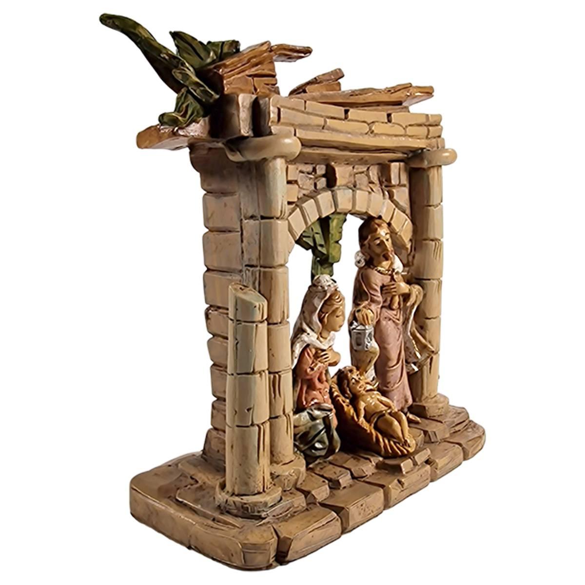 Natività cm.15 Gruppo Sacra Famiglia cm.14,5x6xH15 | Euromarchi
