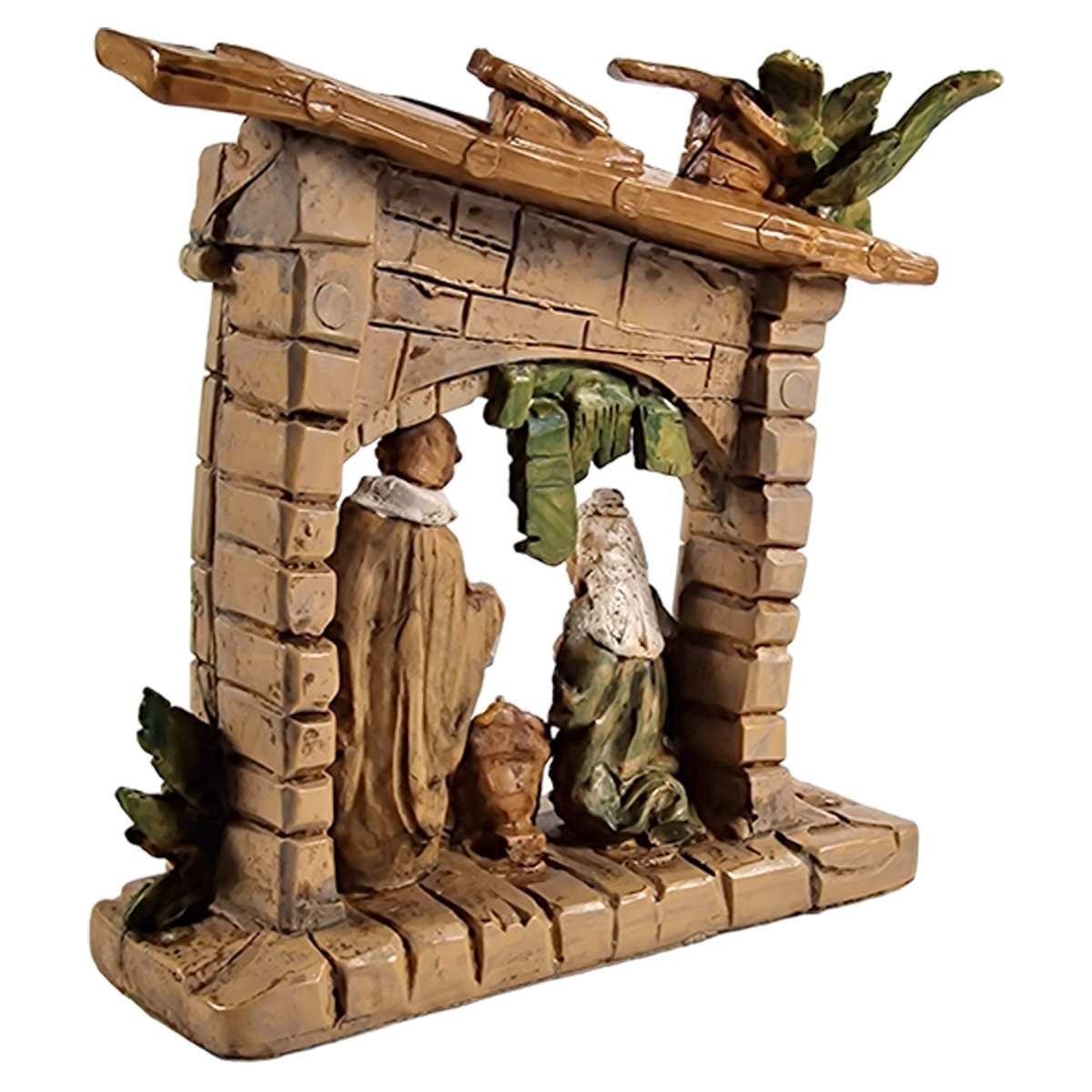 Natività cm.15 Gruppo Sacra Famiglia cm.14,5x6xH15 | Euromarchi