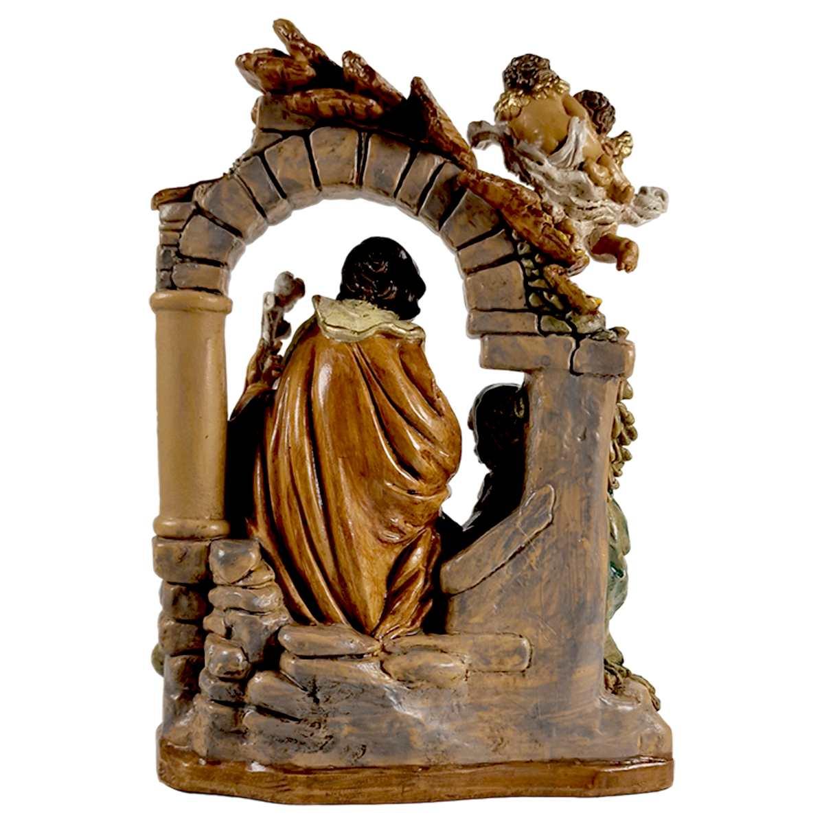 Natività cm.13 Gruppo Sacra Famiglia cm.14x9xH19 | Euromarchi