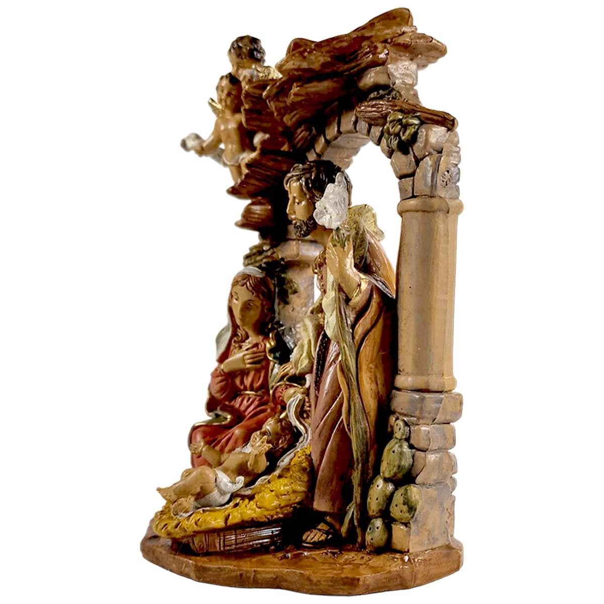 Natività cm.13 Gruppo Sacra Famiglia cm.14x9xH19 | Euromarchi