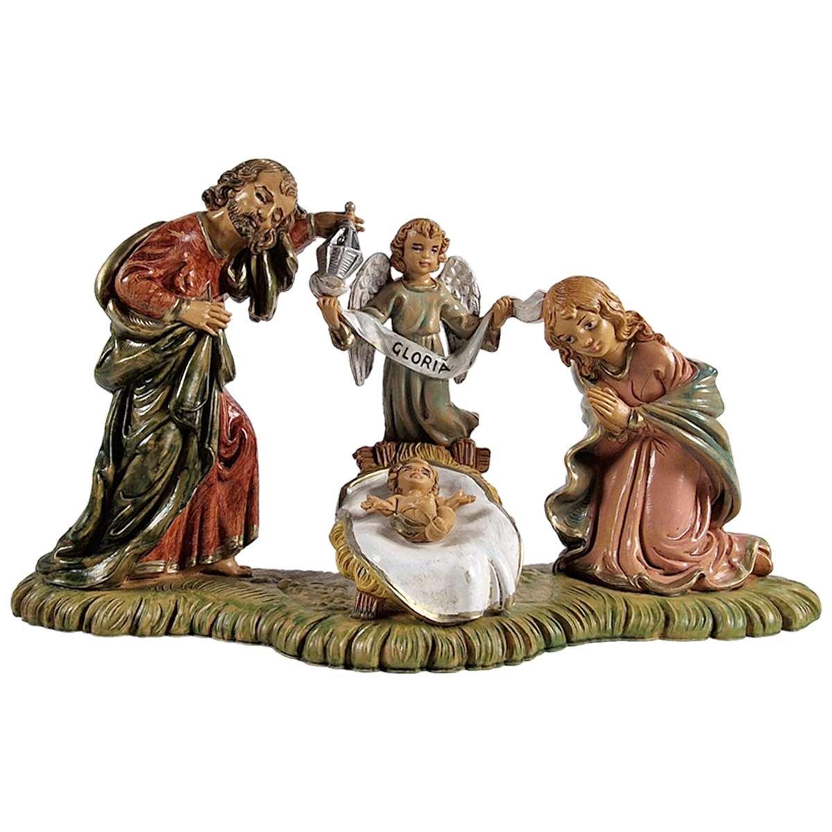 Natività cm.10 Gruppo Sacra Famiglia cm.18,5x5xH11 | Euromarchi