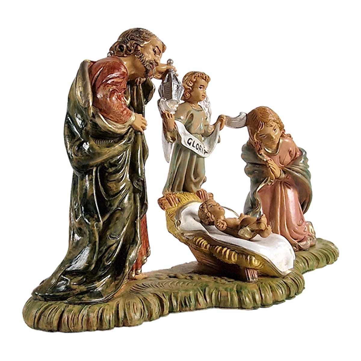 Natività cm.10 Gruppo Sacra Famiglia cm.18,5x5xH11 | Euromarchi