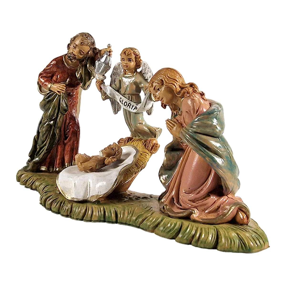Natività cm.10 Gruppo Sacra Famiglia cm.18,5x5xH11 | Euromarchi