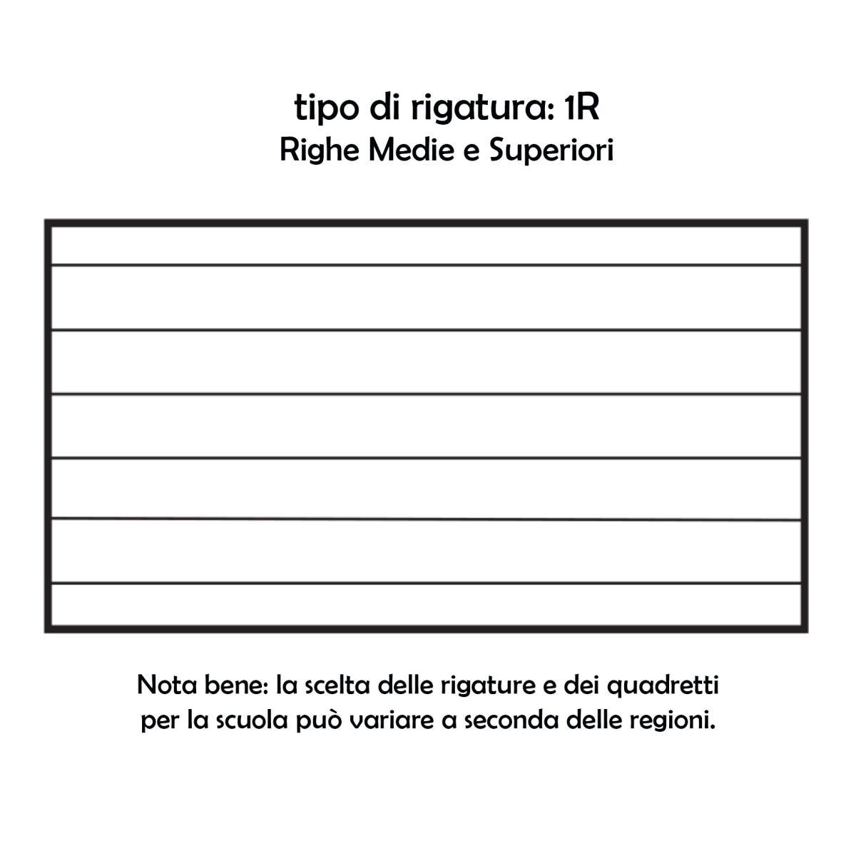 Quaderno Mod. A4 Riga 1R Violetta Only |Disney