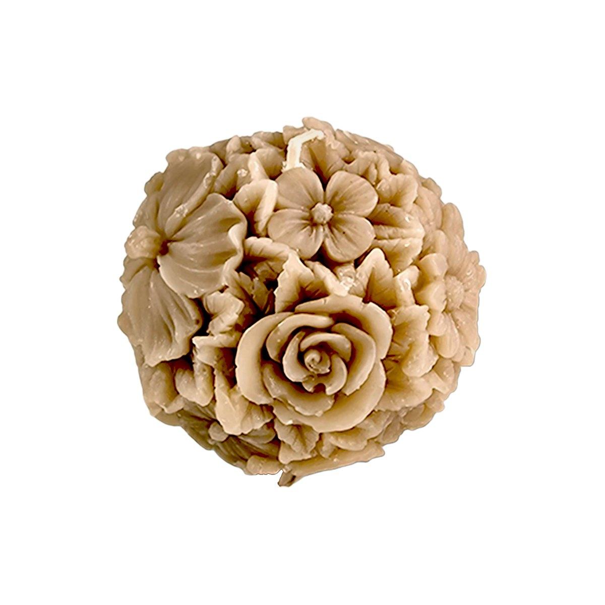 Candela Profumata Fiori Grigia cm.Ø10 |Cereria Parma