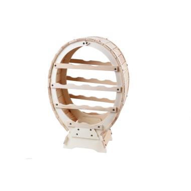 Portabottiglie Legno Cantinetta 12P Naturale cm.43x23xh63 | Casa Conte