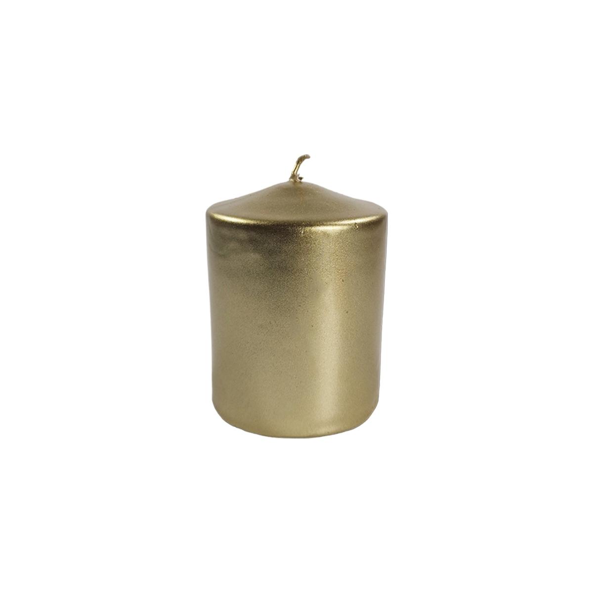 Candela cm.Ø7,5xh10 Cilindrica Oro |M2 Store