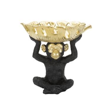 Scultura Scimmia Svuota Tasche cm.25,2x21x24
