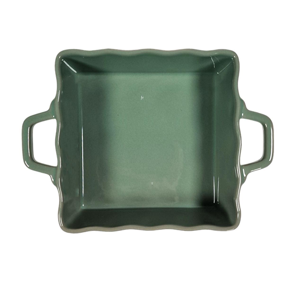 Ciotola Pirofila Stoneware Verde cm.21x15xh6 | H&H