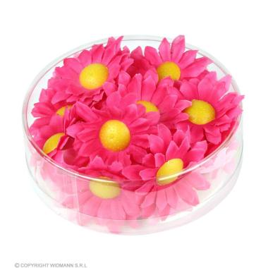 Fiori decorativi gerbera rosa 20 pz