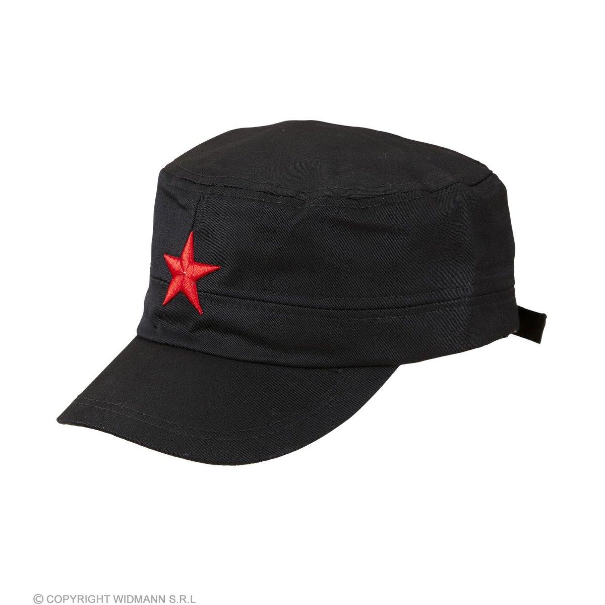 Cappello Berretto Nero Con Stella Rossa |Widmann