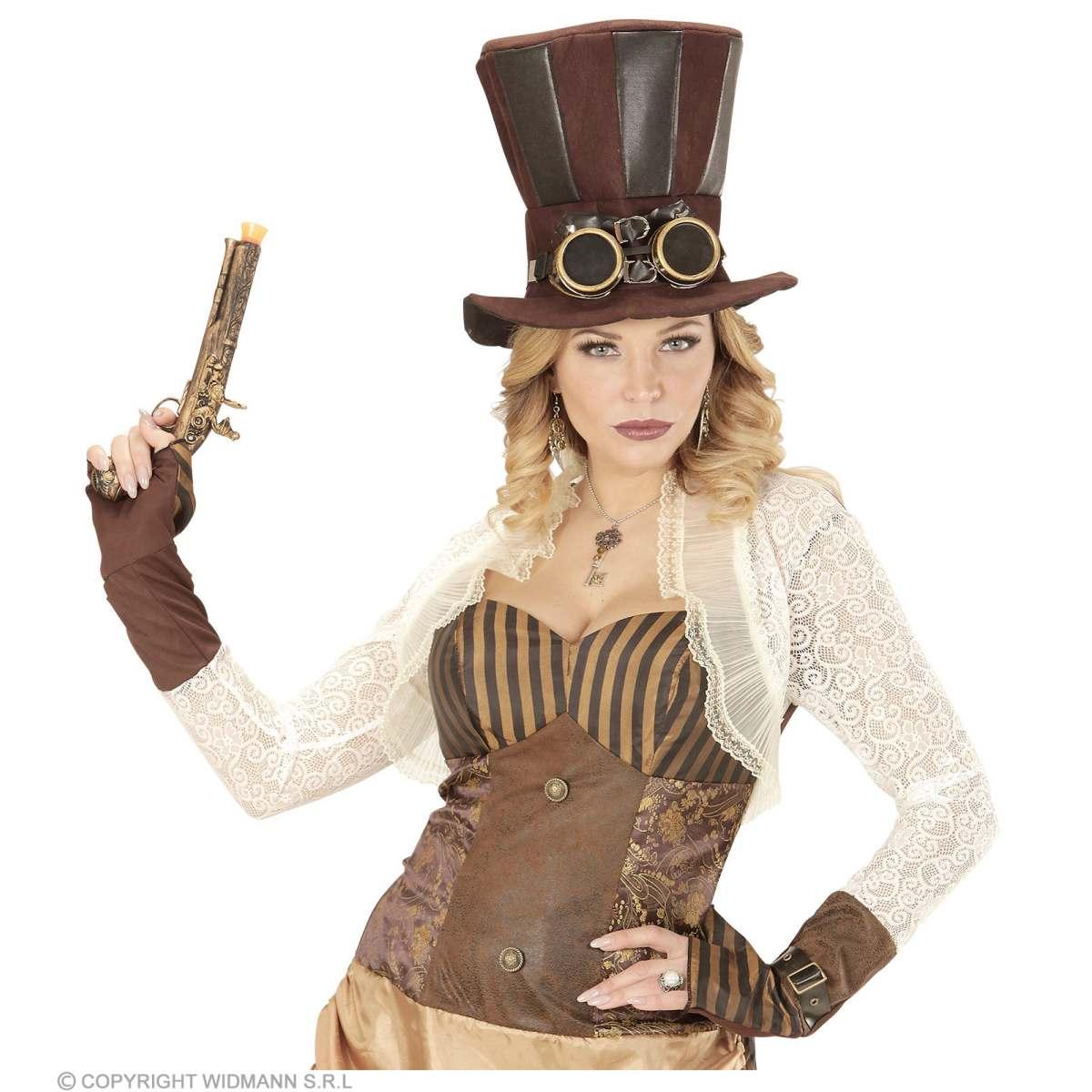 Orecchini Steampunk Con Ingranaggi E Ali |Widmann