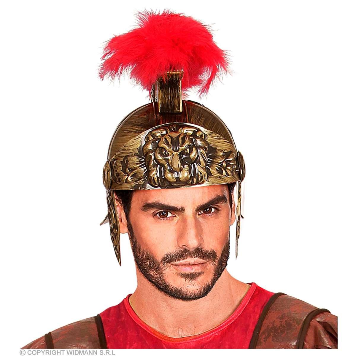 Elmo Soldato Romano Oro Con Cresta |Widmann