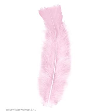 Piuma Struzzo cm.10 Rosa Pastello Set pz.50 |Widmann