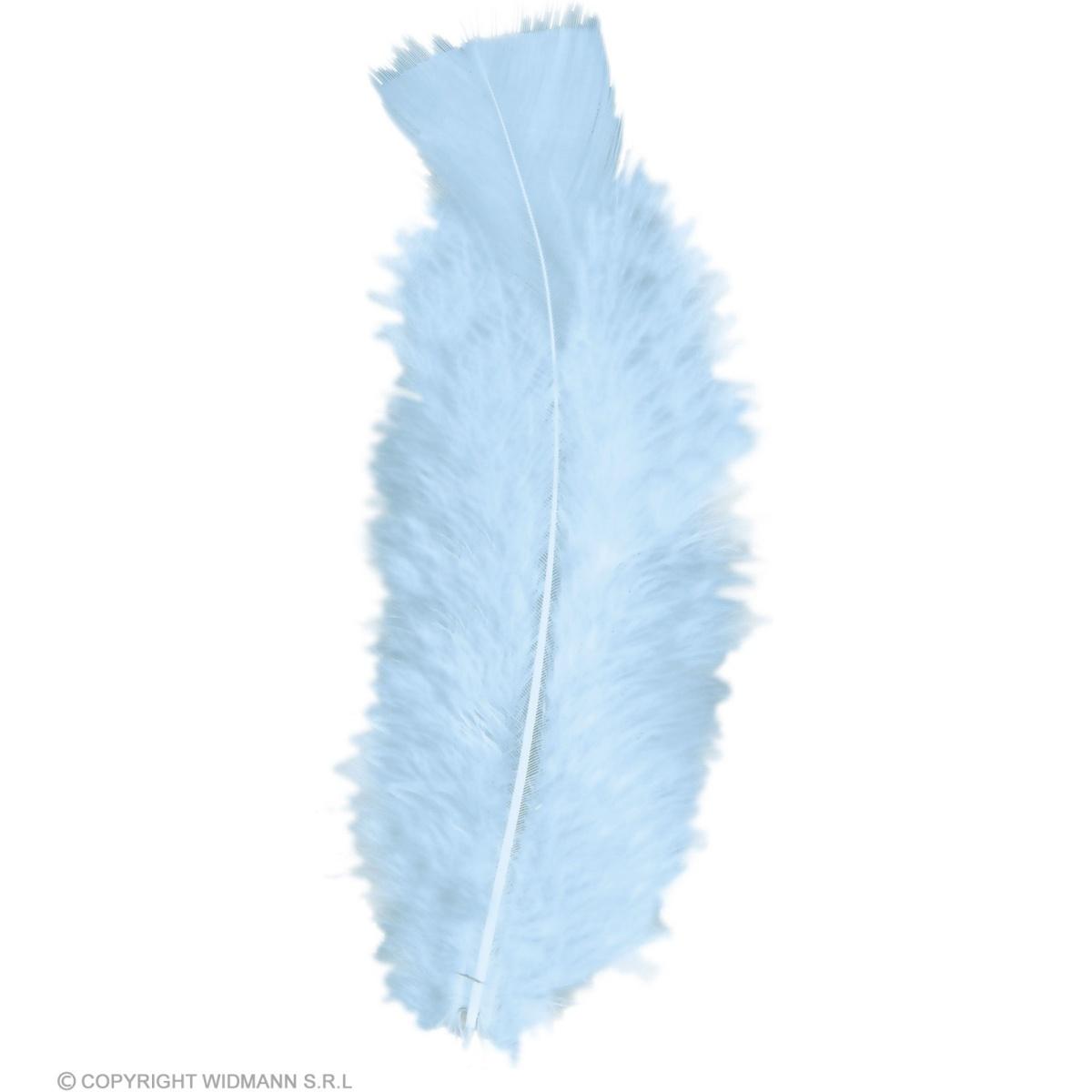 Piuma Struzzo cm.10 Azzurra Set pz.50 |Widmann